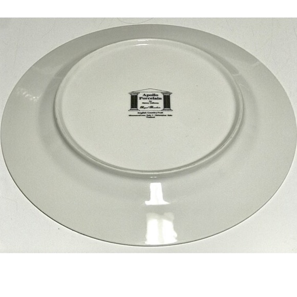 Rare Vintage Apollo Porcelain ENGLISH COUNTRY FRUIT Nancy Calhoun Dinner Plate - Picture 4 of 10
